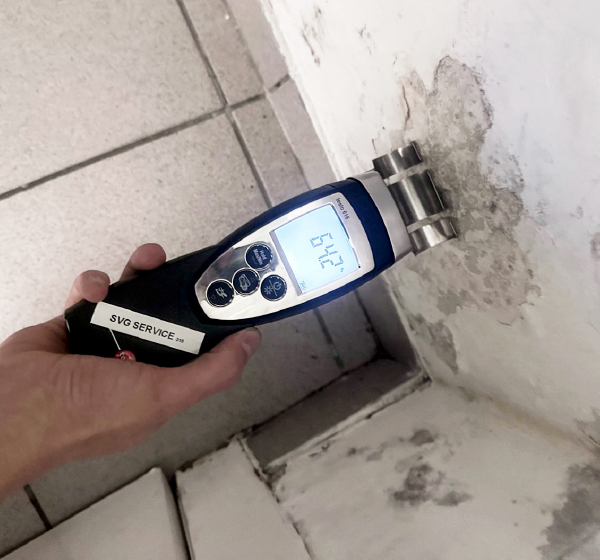 Sanitair lek - praktijkfoto 2