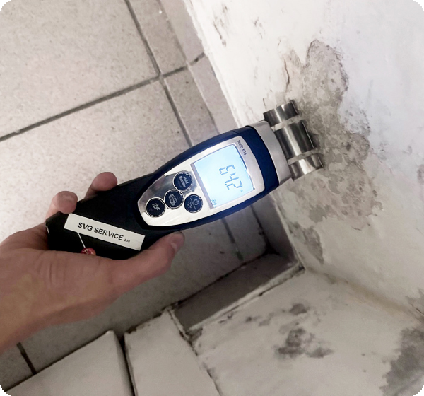 Sanitair lek - praktijkfoto 2