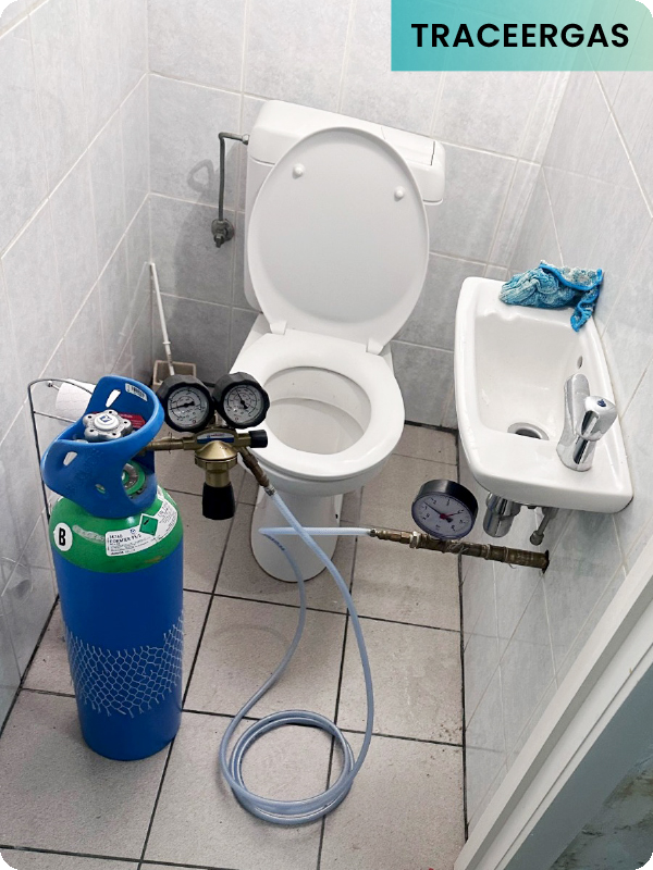 Traceergas lekdetectie