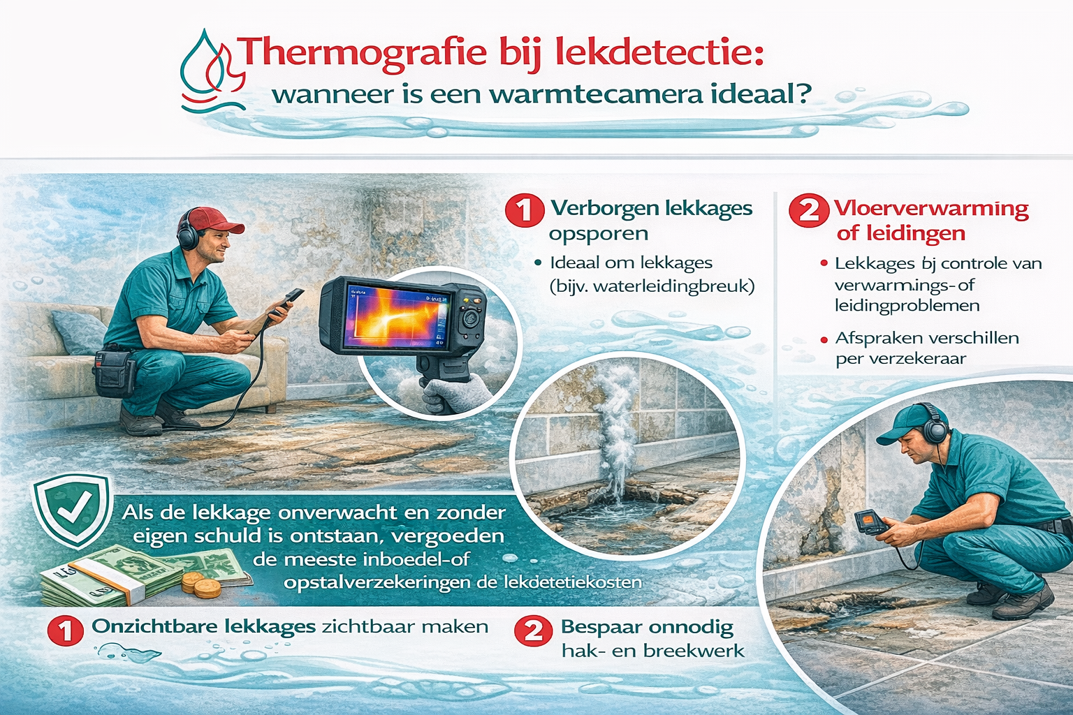 Thermografie bij lekdetectie: wanneer is een warmtecamera ideaal?